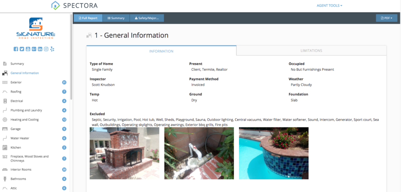 Sample Inspection Report - Wolf Inspectors, LLC/ Home Inspector Sample Inspection Report - Wolf Inspectors, LLC/ Home Inspector